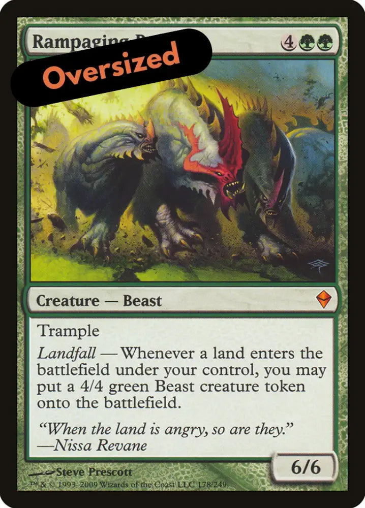 Rampaging Baloths (Oversized) [Oversize Cards] - MTG Single