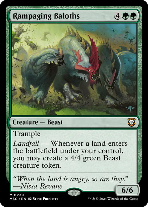 Rampaging Baloths (Ripple Foil) [Modern Horizons 3 Commander] - MTG Single