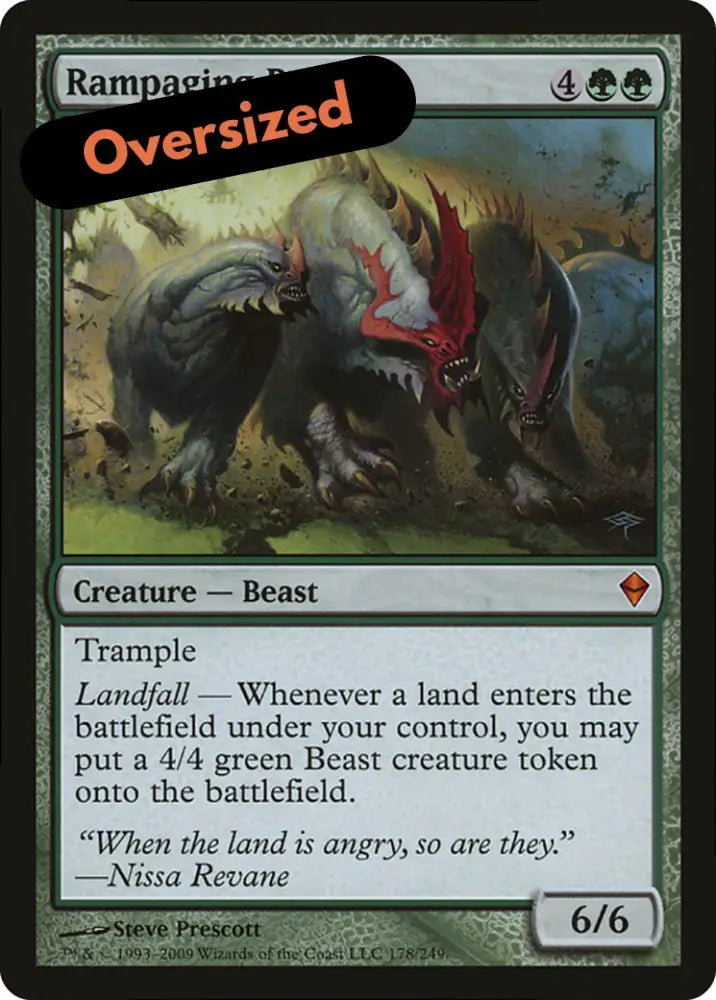 Rampaging Baloths (Zendikar) (Oversized) [Oversize Cards] - MTG Single