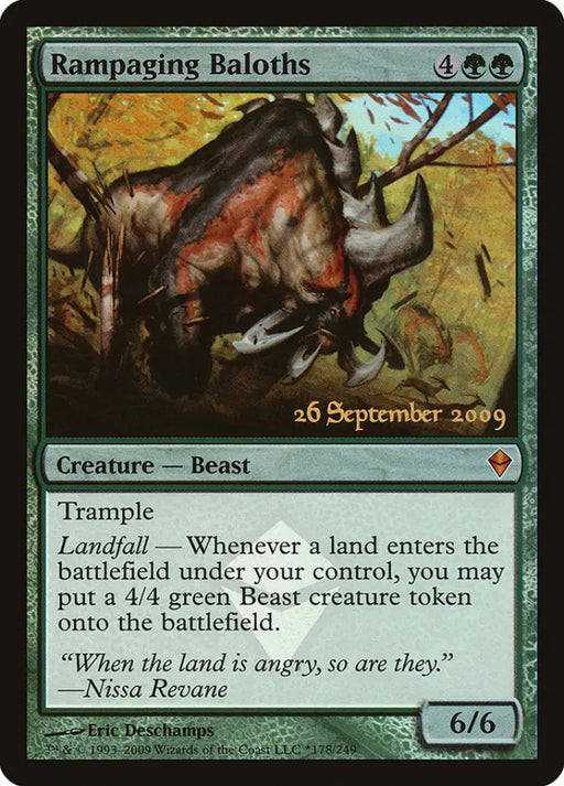Rampaging Baloths [Zendikar Prerelease Promos] - MTG Single