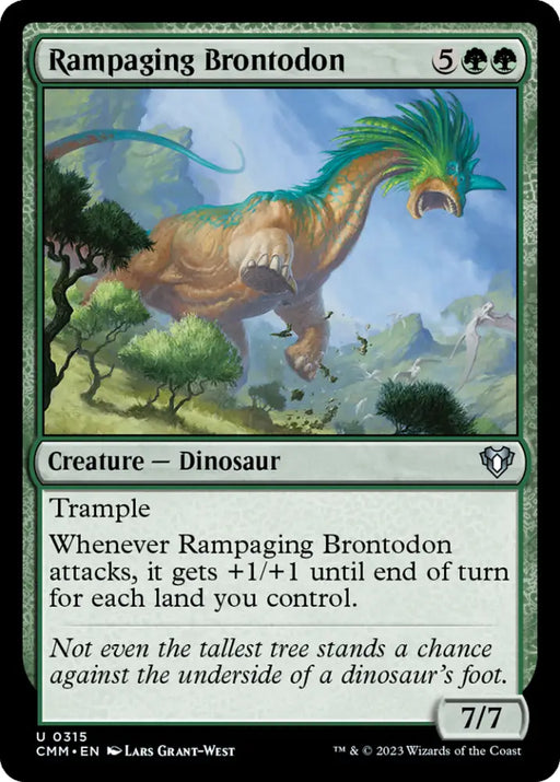 Rampaging Brontodon [Commander Masters] - MTG Single