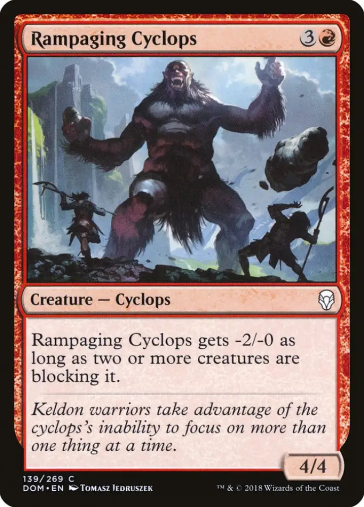 Rampaging Cyclops [Dominaria] - MTG Single
