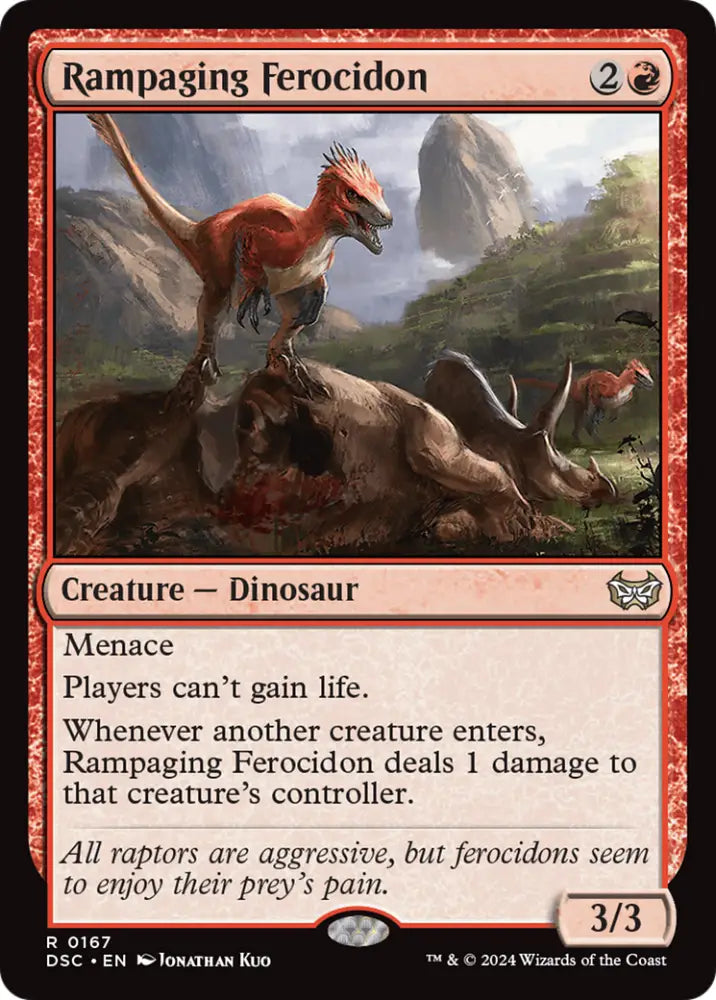 Rampaging Ferocidon [Duskmourn: House of Horror Commander] - MTG Single