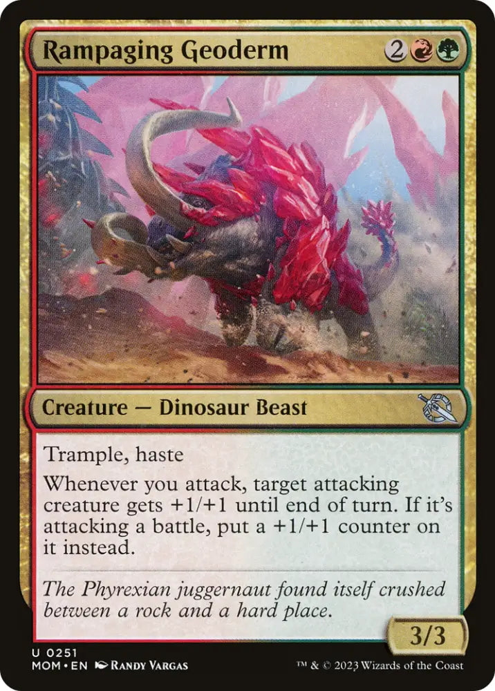 Rampaging Geoderm [March of the Machine] - MTG Single