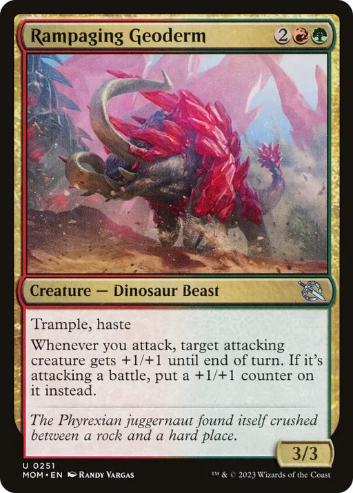 Rampaging Geoderm [March of the Machine] - MTG Single