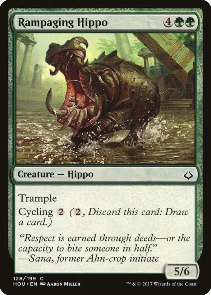 Rampaging Hippo [Hour of Devastation] - MTG Single