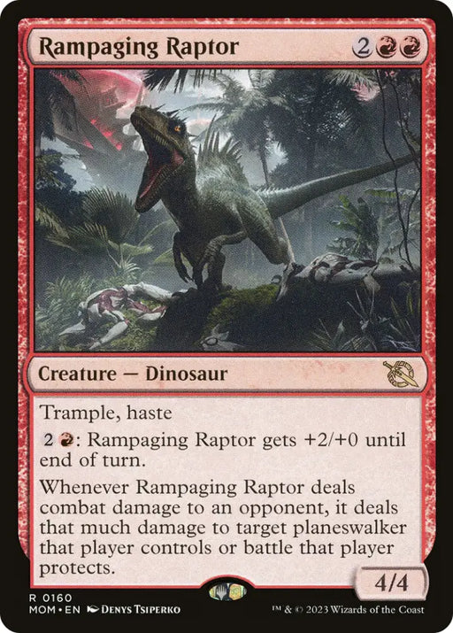 Rampaging Raptor [March of the Machine] - MTG Single