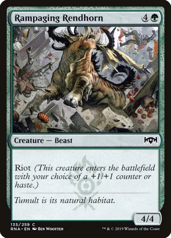 Rampaging Rendhorn [Ravnica Allegiance] - MTG Single