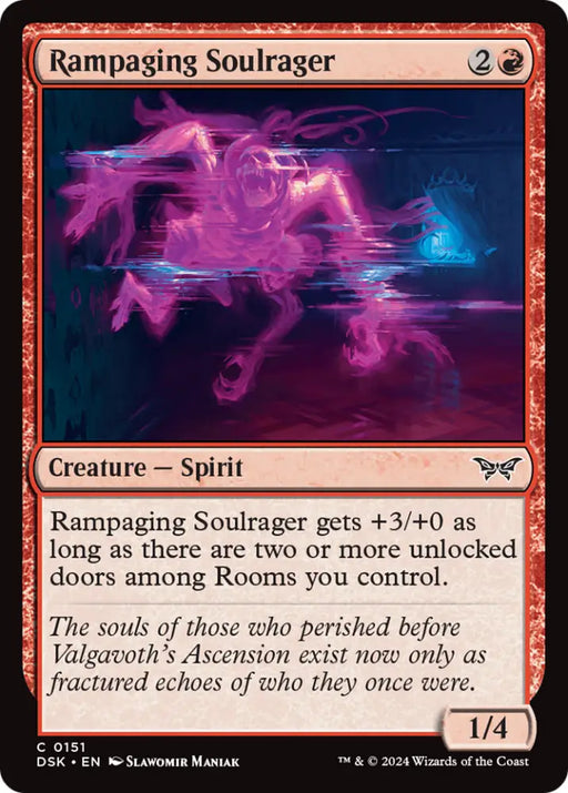 Rampaging Soulrager [Duskmourn: House of Horror] - MTG Single