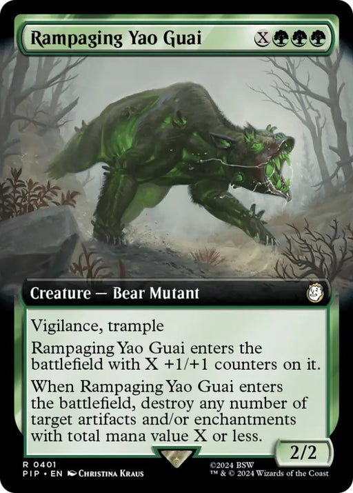 Rampaging Yao Guai (Extended Art) [Fallout] - MTG Single