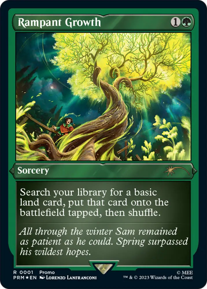 Rampant Growth (Foil Etched) [Wizards Play Network 2023] - MTG Single