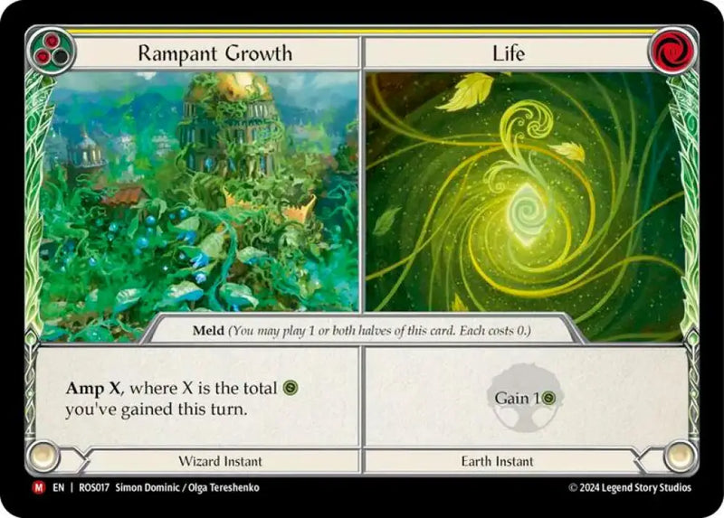 Rampant Growth // Life [Rosetta] Rainbow Foil - Flesh And Blood Single