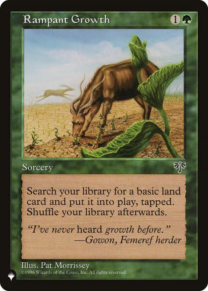 Rampant Growth (MIR) [The List] - MTG Single