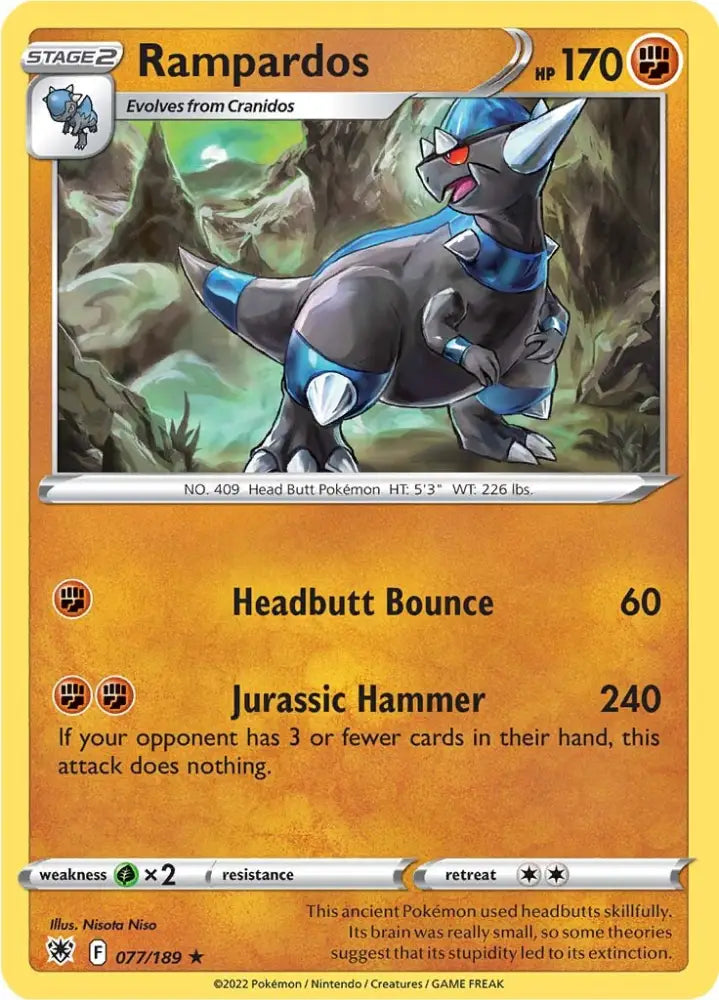 Rampardos (077/189) [Sword & Shield: Astral Radiance] - Pokemon Single