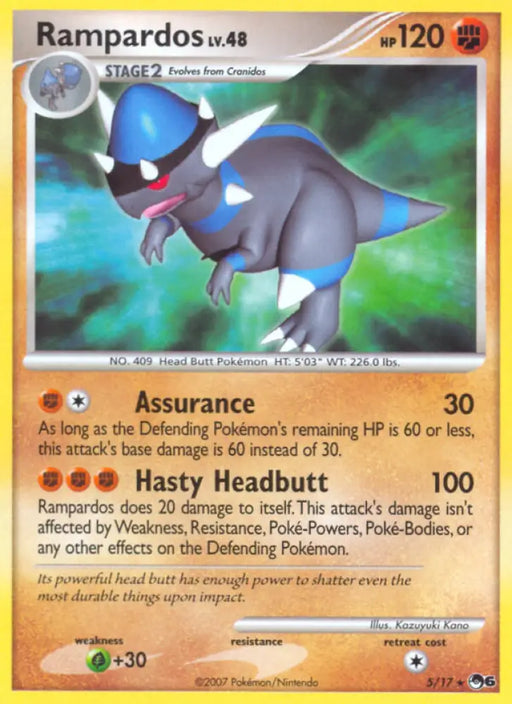 Rampardos (5/17) [POP Series 6] - Pokemon Single
