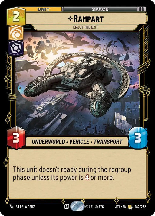 Rampart - Enjoy the Exit (182/262) [Jump to Lightspeed] - Star Wars: Unlimited Single