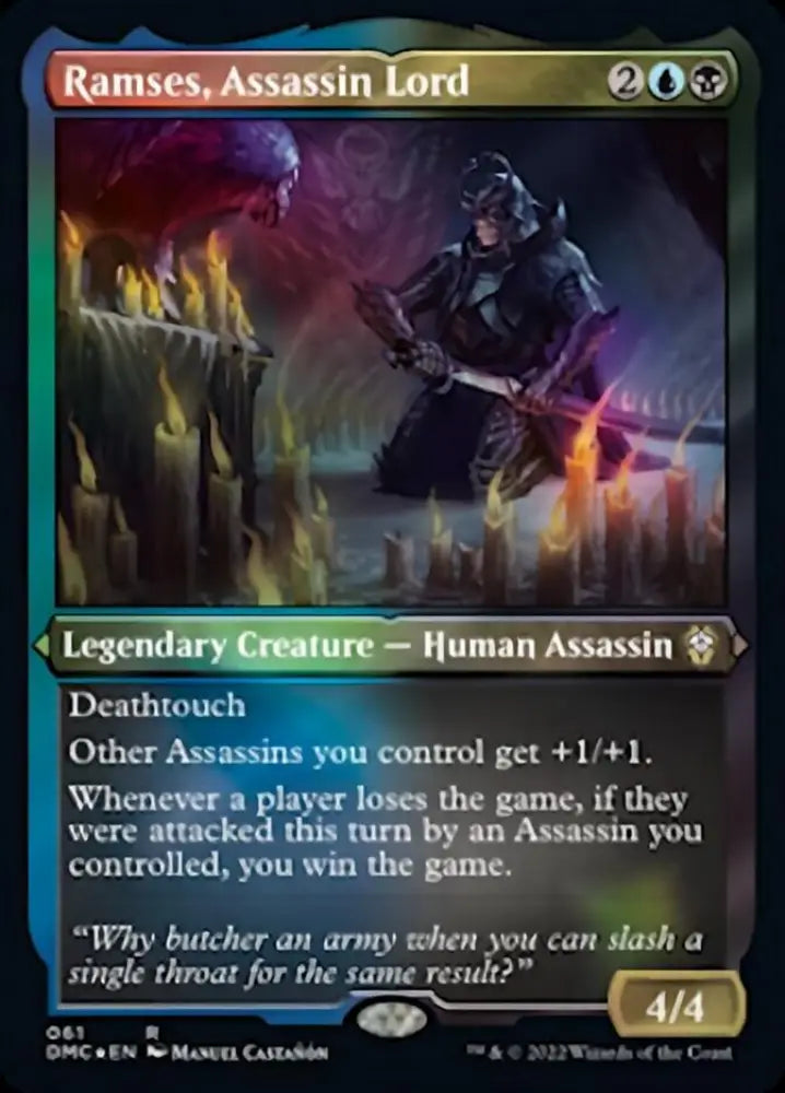 Ramses Assassin Lord (Foil Etched) [Dominaria United Commander] - MTG Single