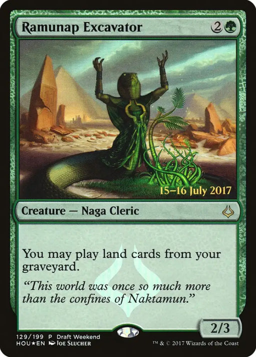 Ramunap Excavator (Draft Weekend) [Hour of Devastation Promos] - MTG Single