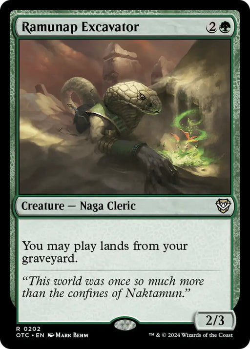 Ramunap Excavator [Outlaws of Thunder Junction Commander] - MTG Single