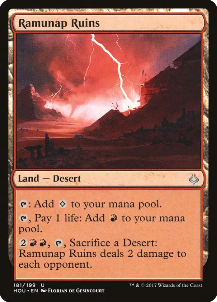 Ramunap Ruins [Hour of Devastation] - MTG Single