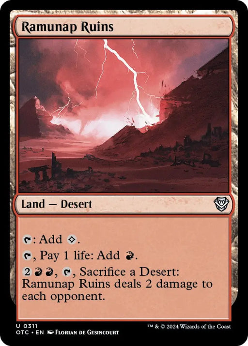 Ramunap Ruins [Outlaws of Thunder Junction Commander] - MTG Single