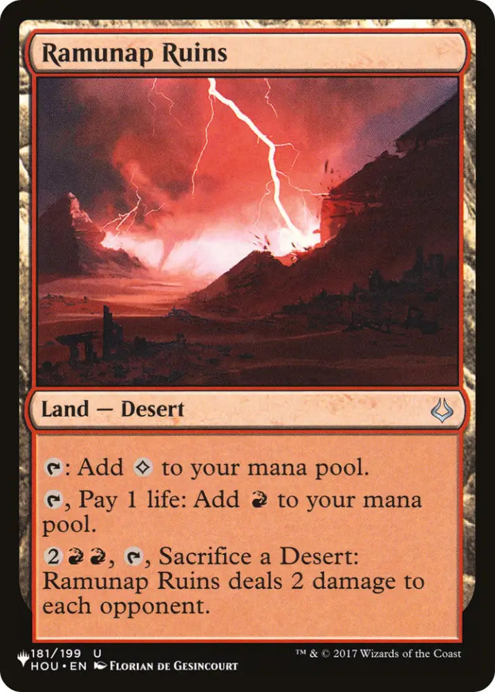 Ramunap Ruins [The List] - MTG Single