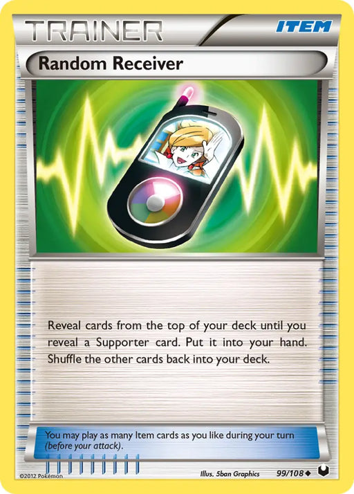 Random Receiver (99/108) [Black & White: Dark Explorers] - Pokemon Single