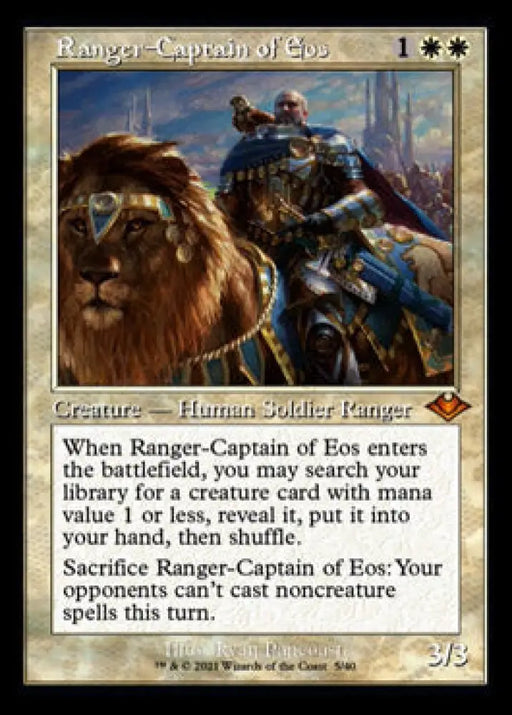 Ranger-Captain of Eos (Retro Foil Etched) [Modern Horizons] - MTG Single