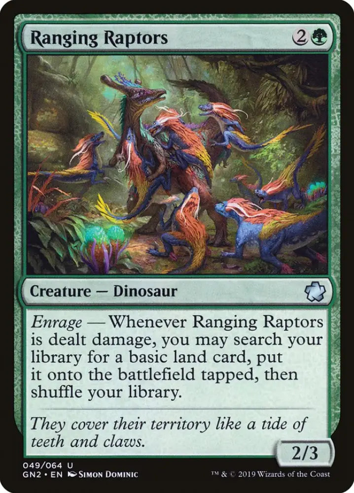 Ranging Raptors [Game Night 2019] - MTG Single