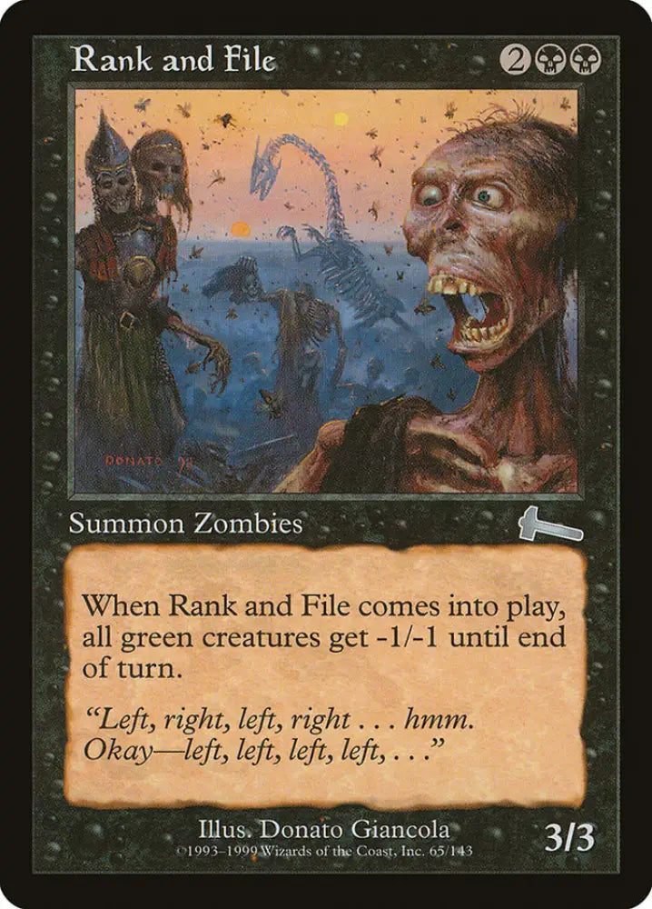 Rank and File [Urza’s Legacy] - MTG Single