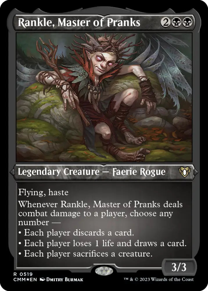 Rankle Master of Pranks (Foil Etched) [Commander Masters] - MTG Single