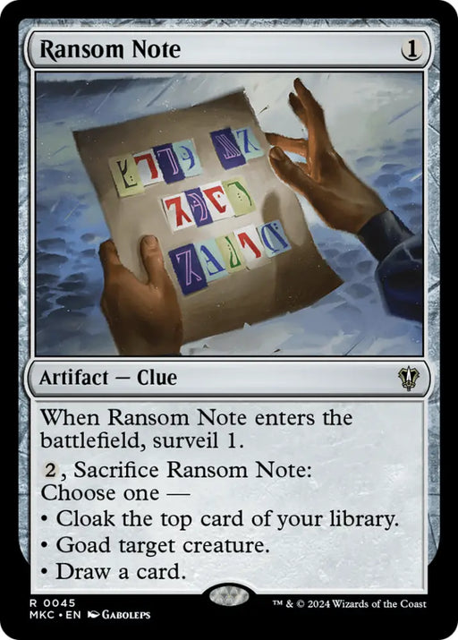 Ransom Note (0045) [Murders at Karlov Manor Commander] - MTG Single
