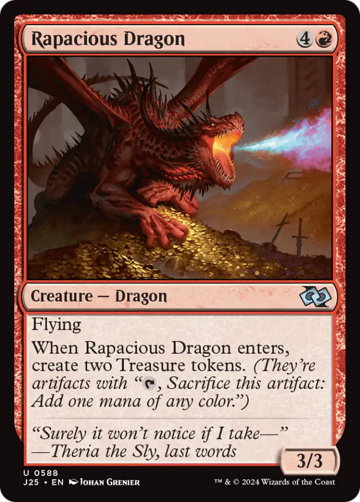 Rapacious Dragon [Foundations Jumpstart] - MTG Single