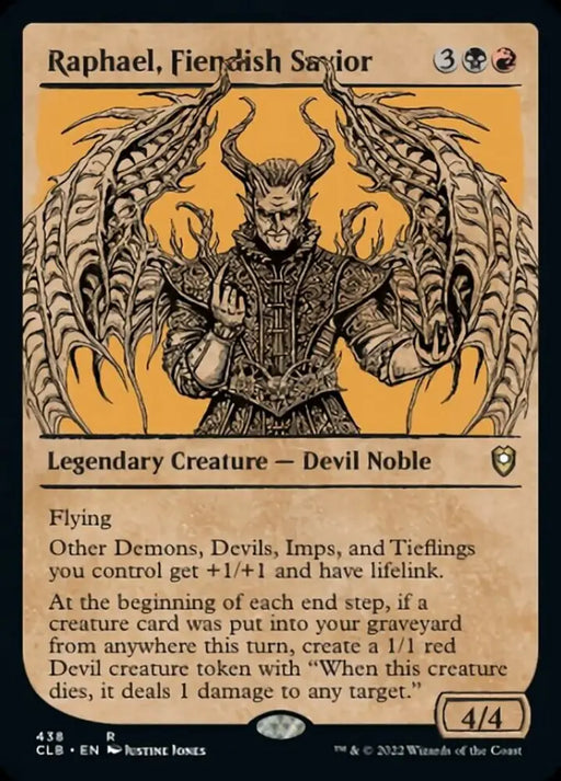 Raphael Fiendish Savior (Showcase) [Commander Legends: Battle for Baldur’s Gate] - MTG Single
