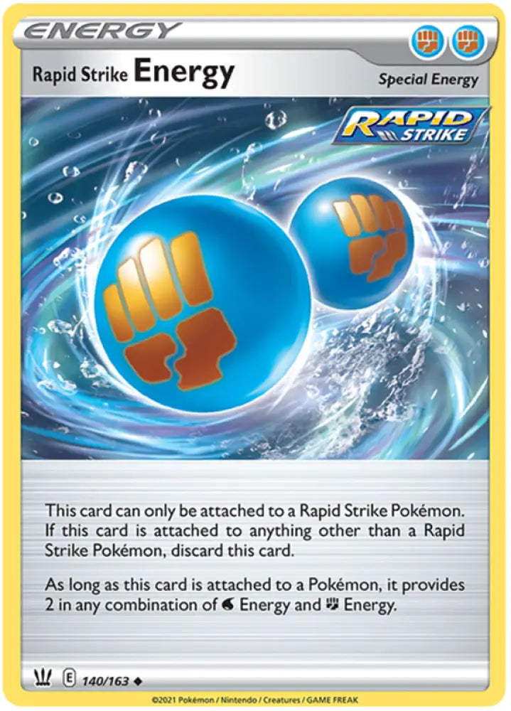 Rapid Strike Energy (140/163) [Sword & Shield: Battle Styles] - Pokemon Single