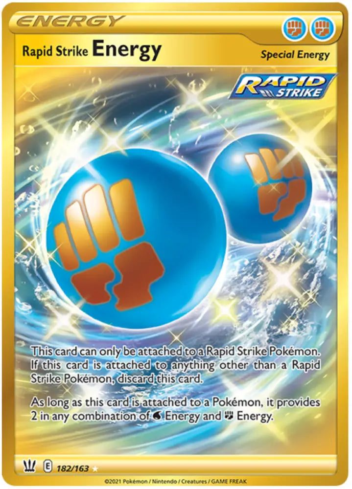 Rapid Strike Energy (182/163) [Sword & Shield: Battle Styles] - Pokemon Single