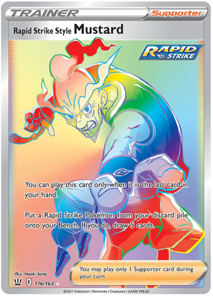 Rapid Strike Style Mustard (176/163) [Sword & Shield: Battle Styles] - Pokemon Single