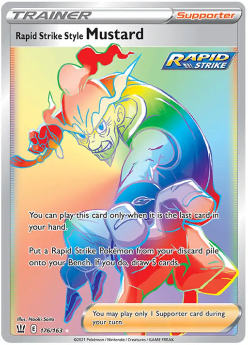 Rapid Strike Style Mustard (176/163) [Sword & Shield: Battle Styles] - Pokemon Single