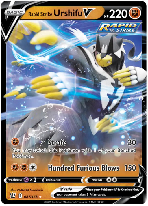 Rapid Strike Urshifu V (087/163) [Sword & Shield: Battle Styles] - Pokemon Single