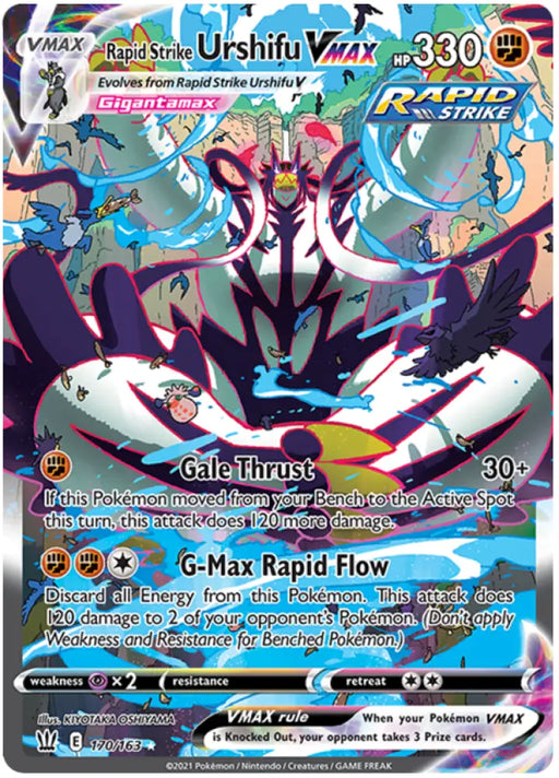 Rapid Strike Urshifu VMAX (170/163) [Sword & Shield: Battle Styles] - Pokemon Single