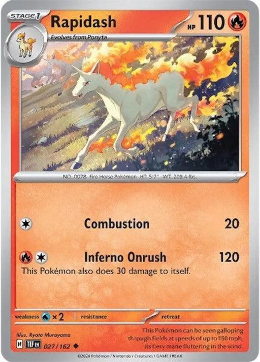 Rapidash (027/162) [Scarlet & Violet: Temporal Forces] - Pokemon Single