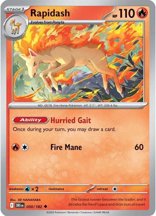 Rapidash - 030/182 [SV10: Destined Rivals] - Pokemon Single
