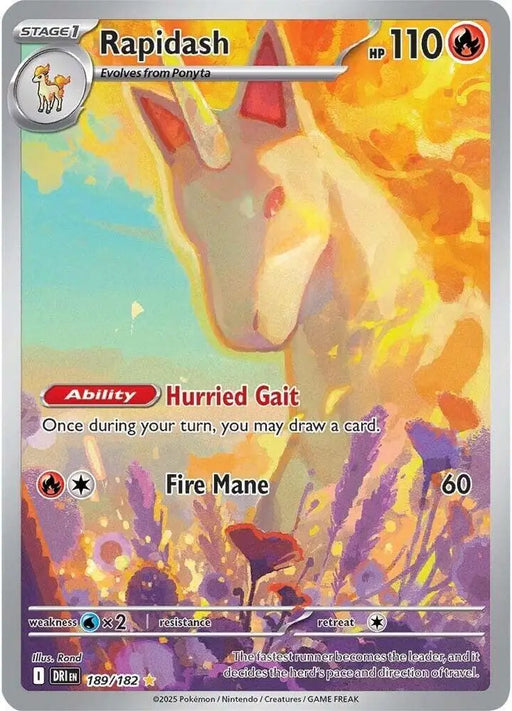 Rapidash - 189/182 [SV10: Destined Rivals] - Pokemon Single