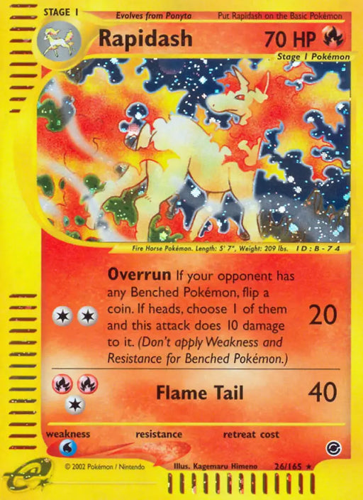 Rapidash (26/165) [Expedition: Base Set] - Pokemon Single