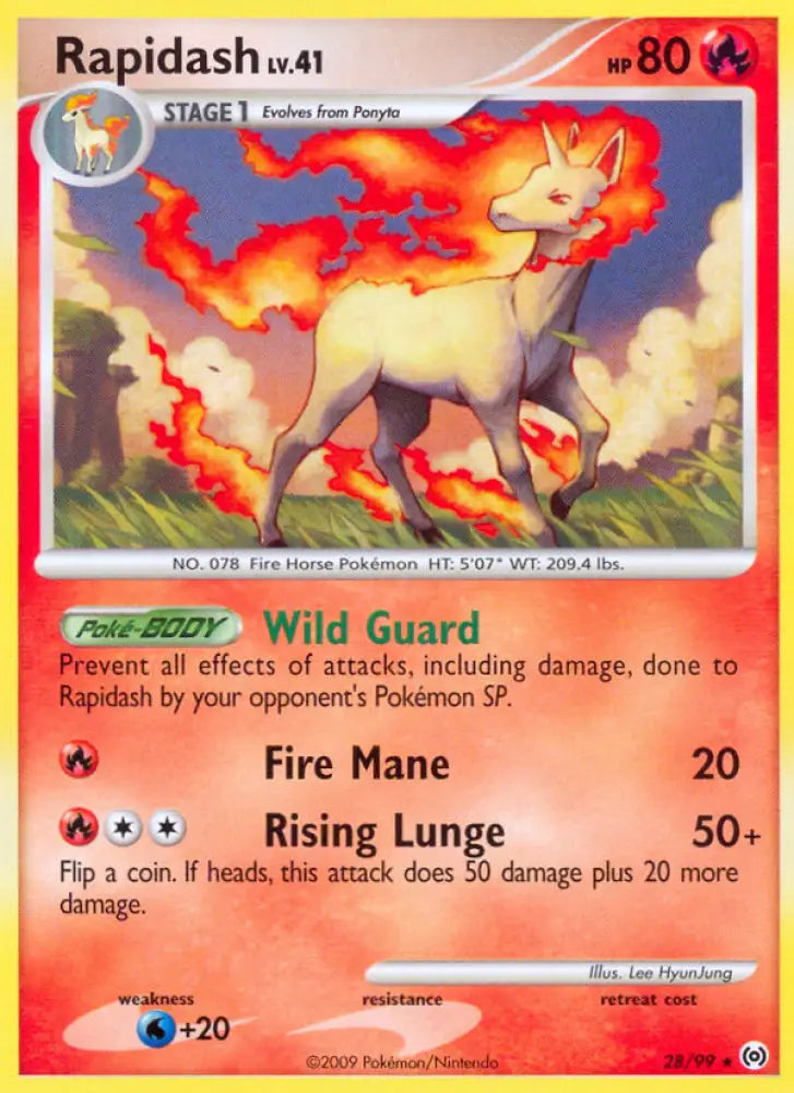Rapidash (28/99) [Platinum: Arceus] - Pokemon Single