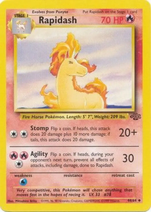Rapidash (44/64) [Jungle Unlimited] - Pokemon Single