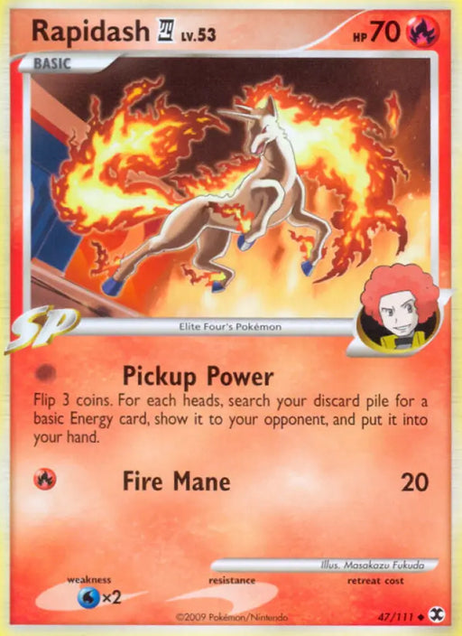 Rapidash (47/111) [Platinum: Rising Rivals] - Pokemon Single
