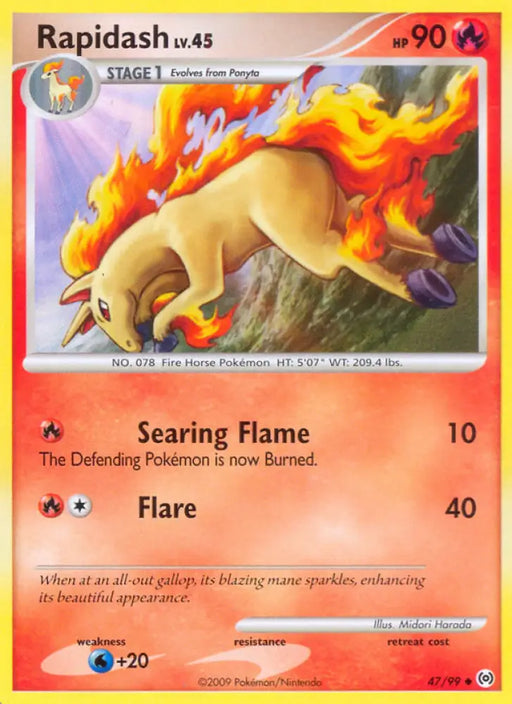 Rapidash (47/99) [Platinum: Arceus] - Pokemon Single
