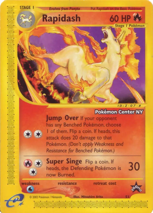 Rapidash (51) (Pokemon Center NY Promo) [Wizards of the Coast: Black Star Promos] - Pokemon Single