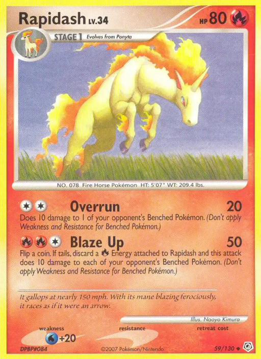 Rapidash (59/130) [Diamond & Pearl: Base Set] - Pokemon Single